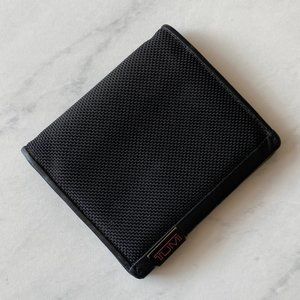 Tumi ID lock nylon black wallet